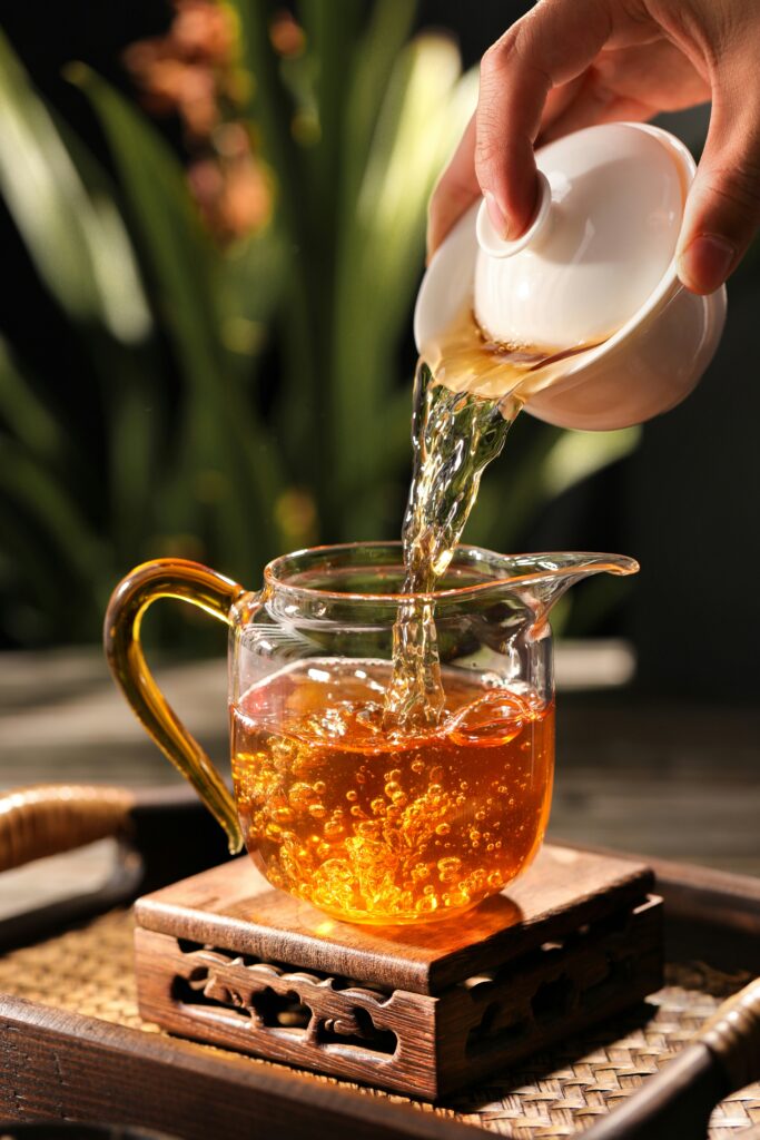 Green Tea Pouring